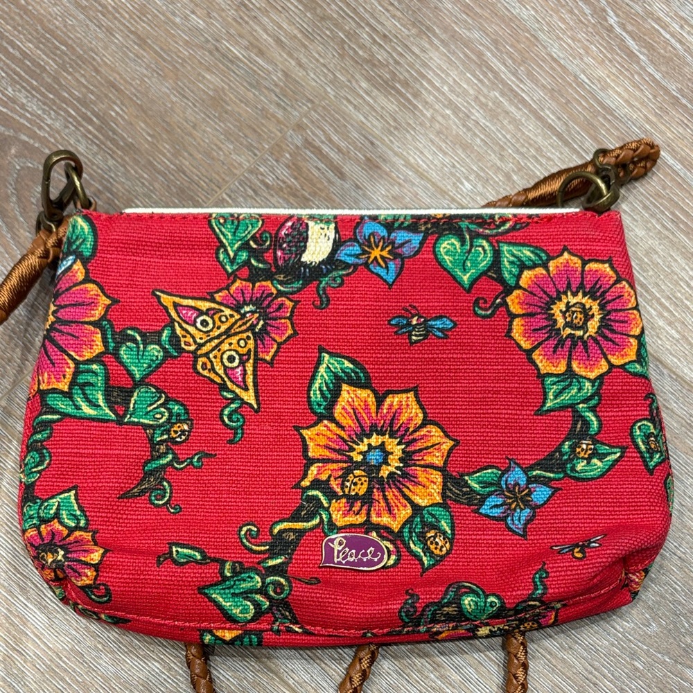 Sakroots Red Floral Crossbody Purse - Picture 5 of 5